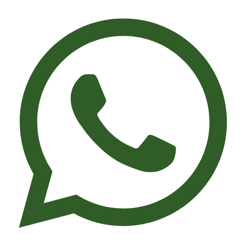 Icona WhatsApp verde e bianca per contatti Dimore Pulcino Montepulciano.