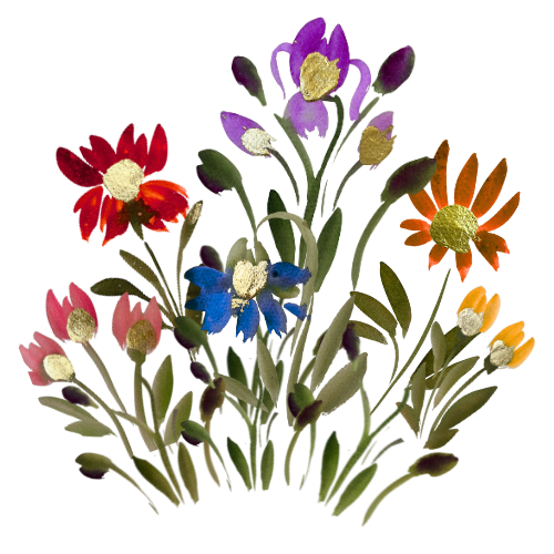 Colorati fiori toscani, vivaci e accoglienti, rappresentano l'autenticità di Dimore Pulcino a Montepulciano.